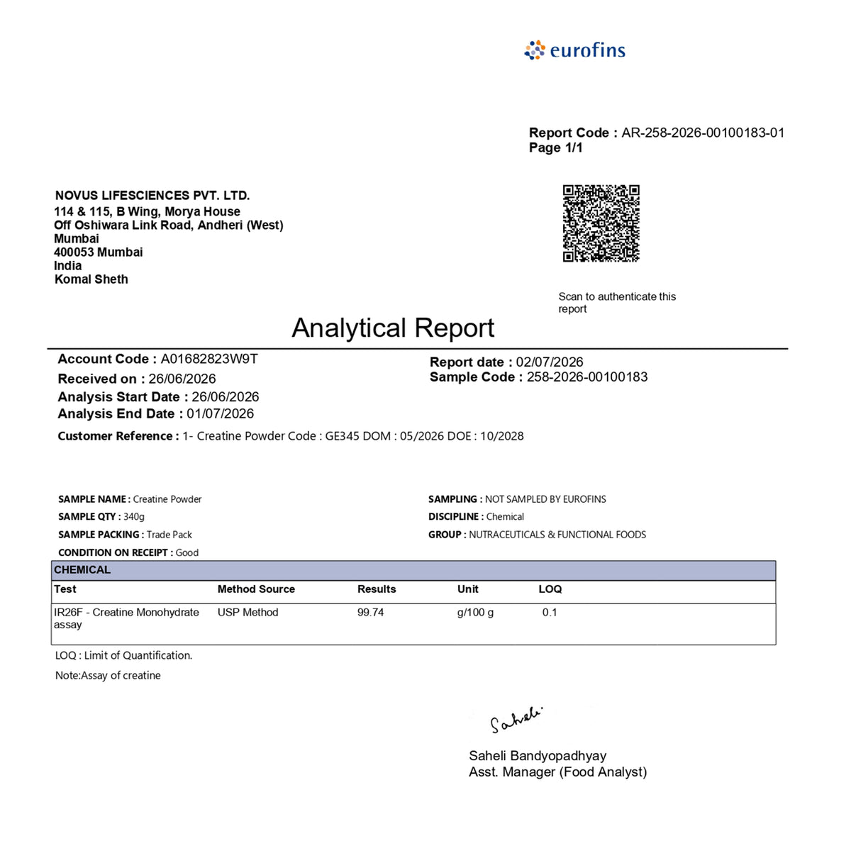 Carbamide Forte Micronised Creatine Monohydrate Powder 33 Servings – 100g | Creatine Supplement Powder Unflavoured for Lean Muscle Volumization, Strength & Energy