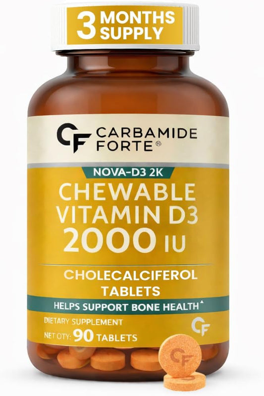 Vitamin D3 2000 IU (Cholecalciferol) – Bone & Immune Support