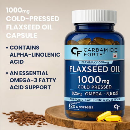 Flaxseed Oil Omega 3 6 9 Capsules – Heart, Brain & Skin Support