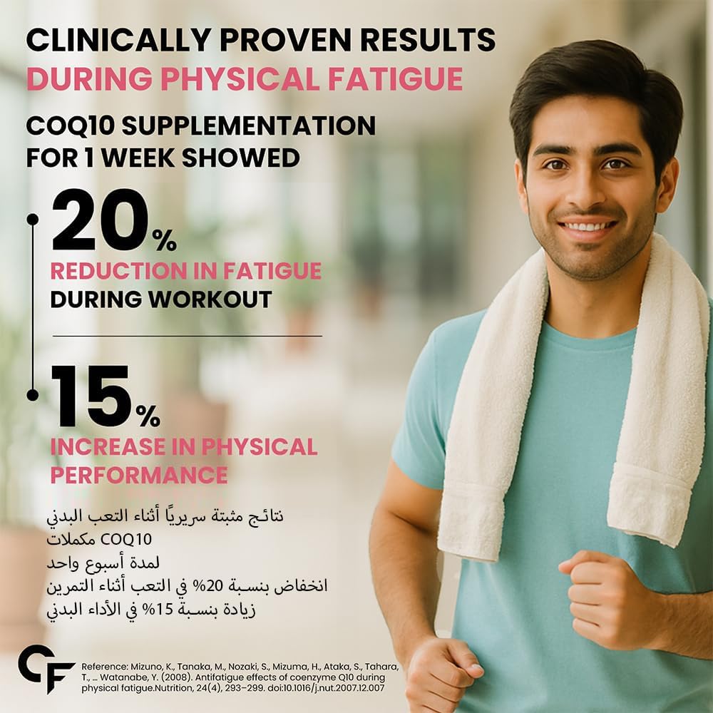 Coenzyme Q10 200mg Capsules – Heart Health, Energy & Antioxidant Support