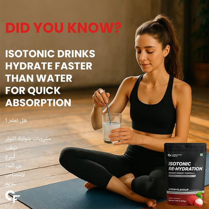 Isotonic Electrolyte Powder with BCAA & L-Glutamine – Pre Workout Hydration Support