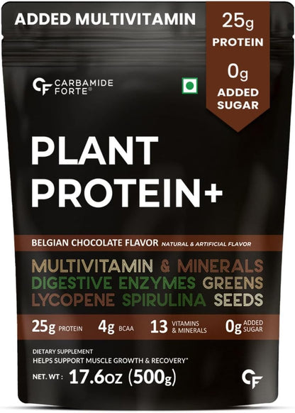 Plant Protein Powder with Multivitamins, Superfoods & Enzymes – 25g Protein Support