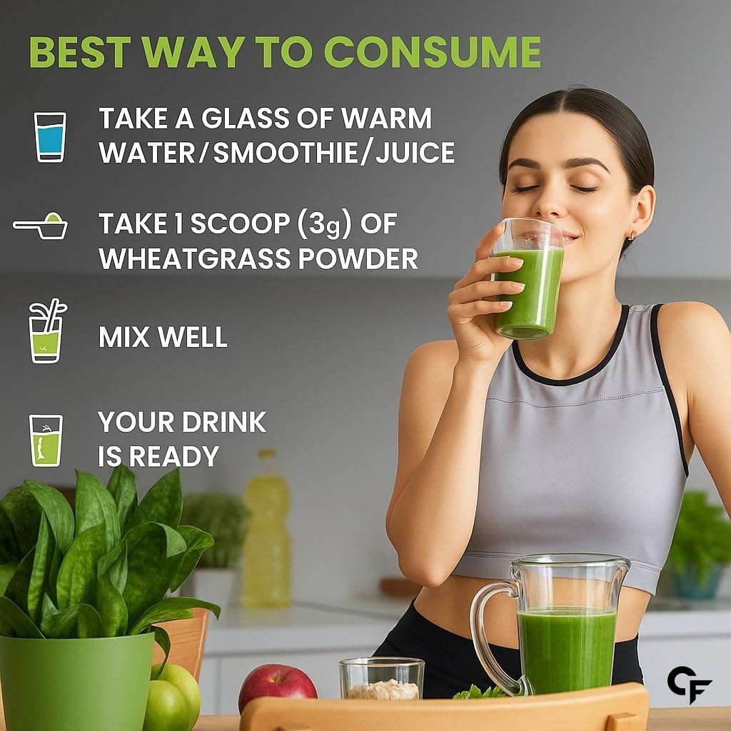 Organic Wheatgrass Powder – Daily Greens & Plant-Based Nutrition Support