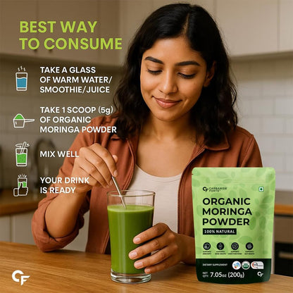 Organic Moringa Leaves Powder – Plant-Based Nutrition & Daily Wellness Support