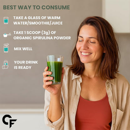 Organic Spirulina Powder – Plant-Based Protein & Superfood Support