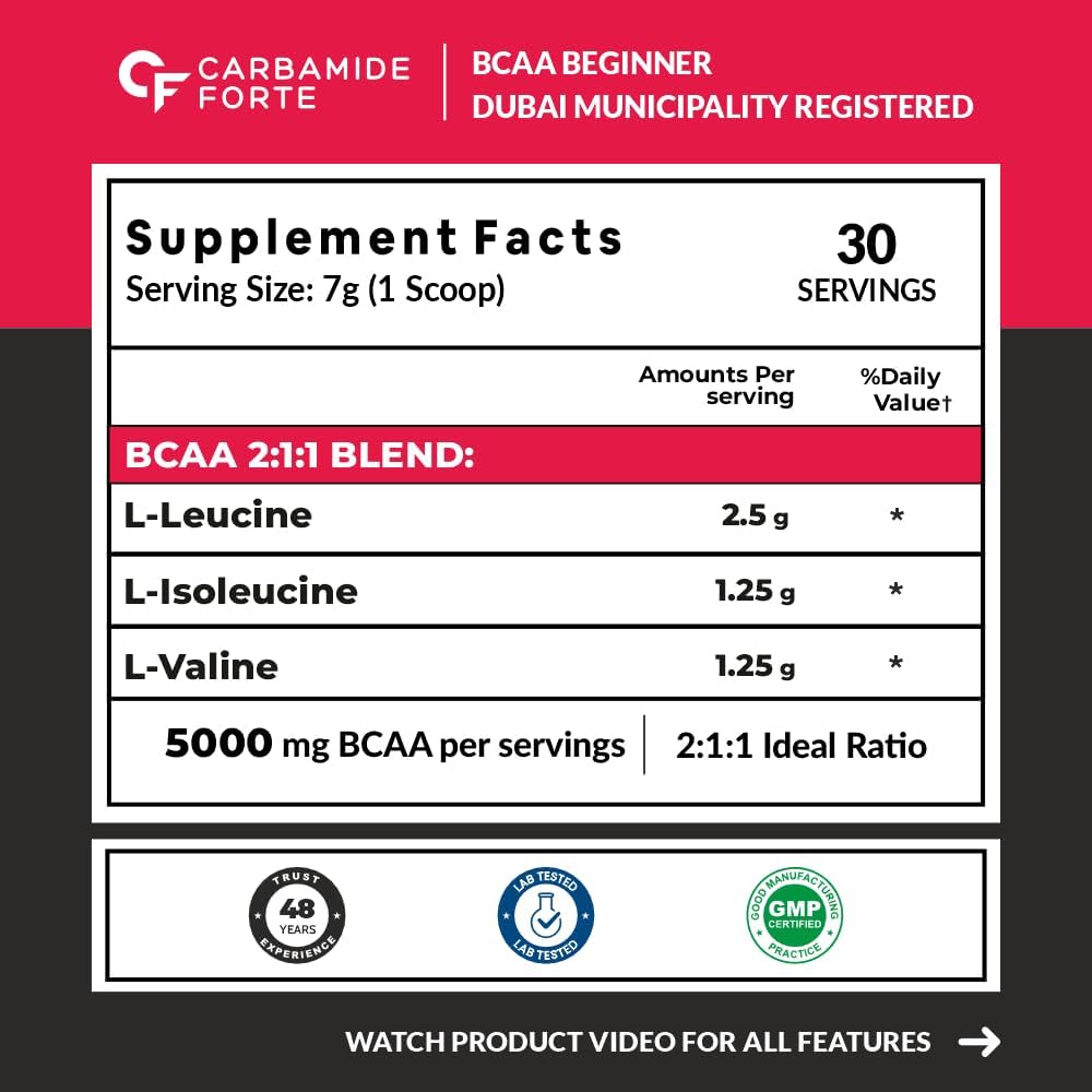 BCAA 5000 mg Powder – Muscle Recovery, Endurance & Lean Muscle Support