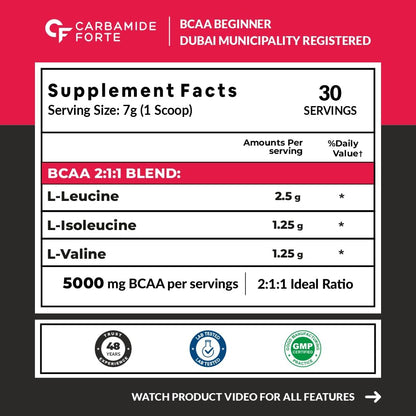 BCAA 5000 mg Powder – Muscle Recovery, Endurance & Lean Muscle Support