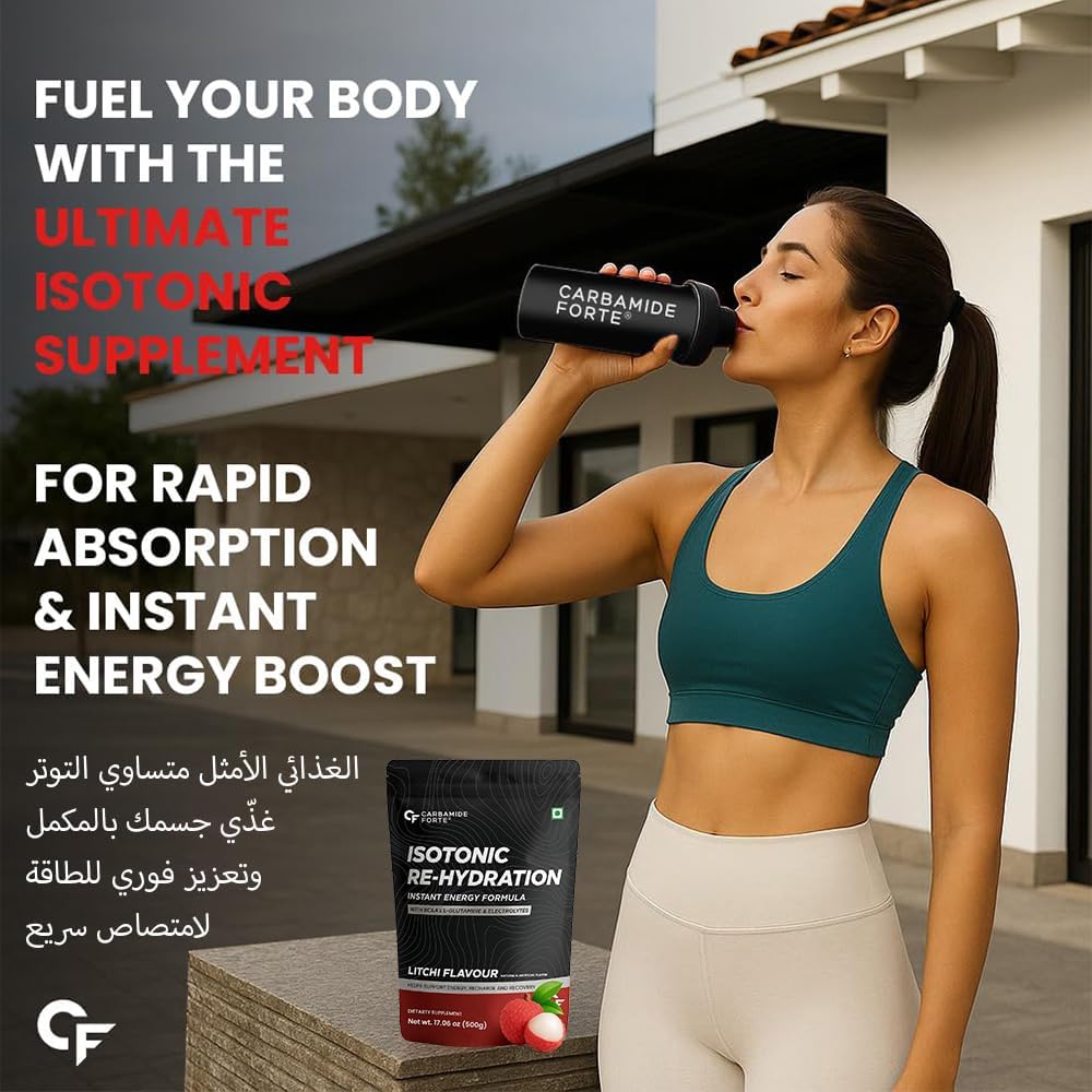 Isotonic Electrolyte Powder with BCAA & L-Glutamine – Pre Workout Hydration Support