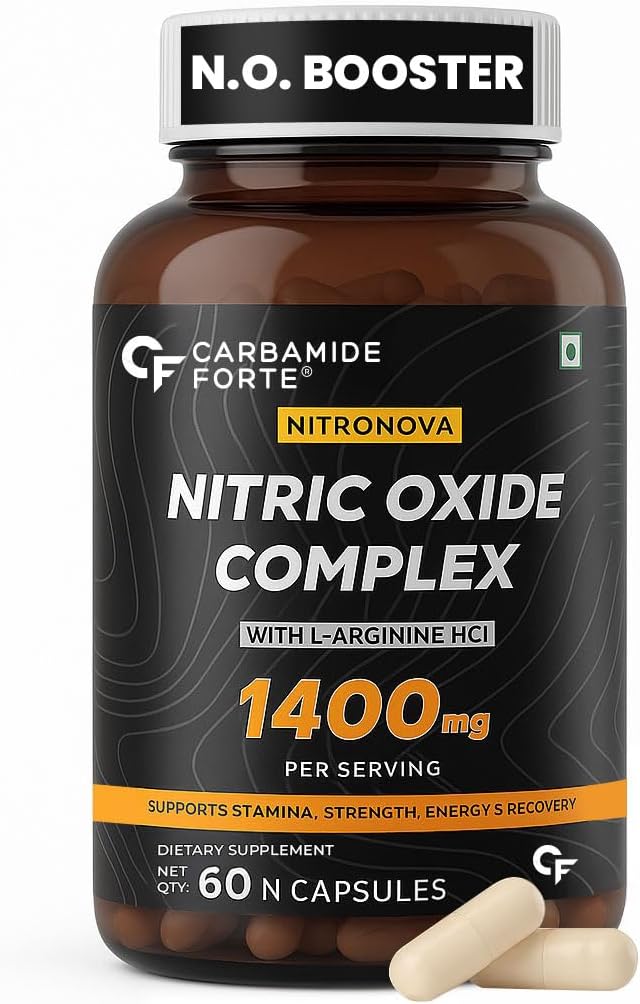 Nitric Oxide Supplement 1400 mg with L-Arginine, AAKG & L-Citrulline – Pre Workout Support