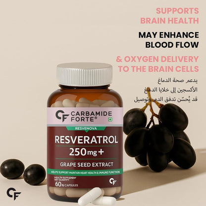 Resveratrol 250 mg with Grape Seed Extract – Antioxidant Support