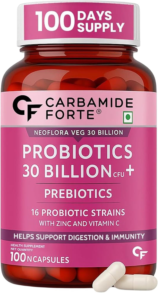 Probiotics 30 Billion CFU with Prebiotics – Gut & Digestive Support