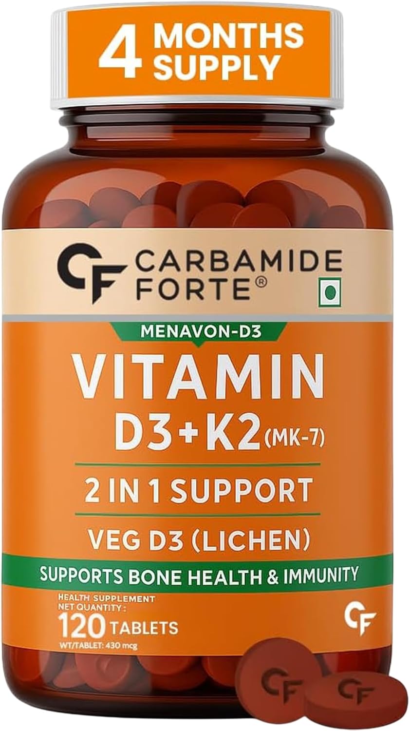Vitamin D3 + K2 (MK7) Supplement – Bone & Calcium Absorption Support