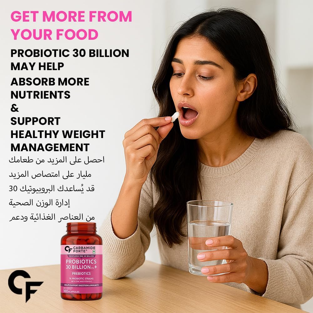 Probiotics 30 Billion CFU with Prebiotics – Gut & Digestive Support