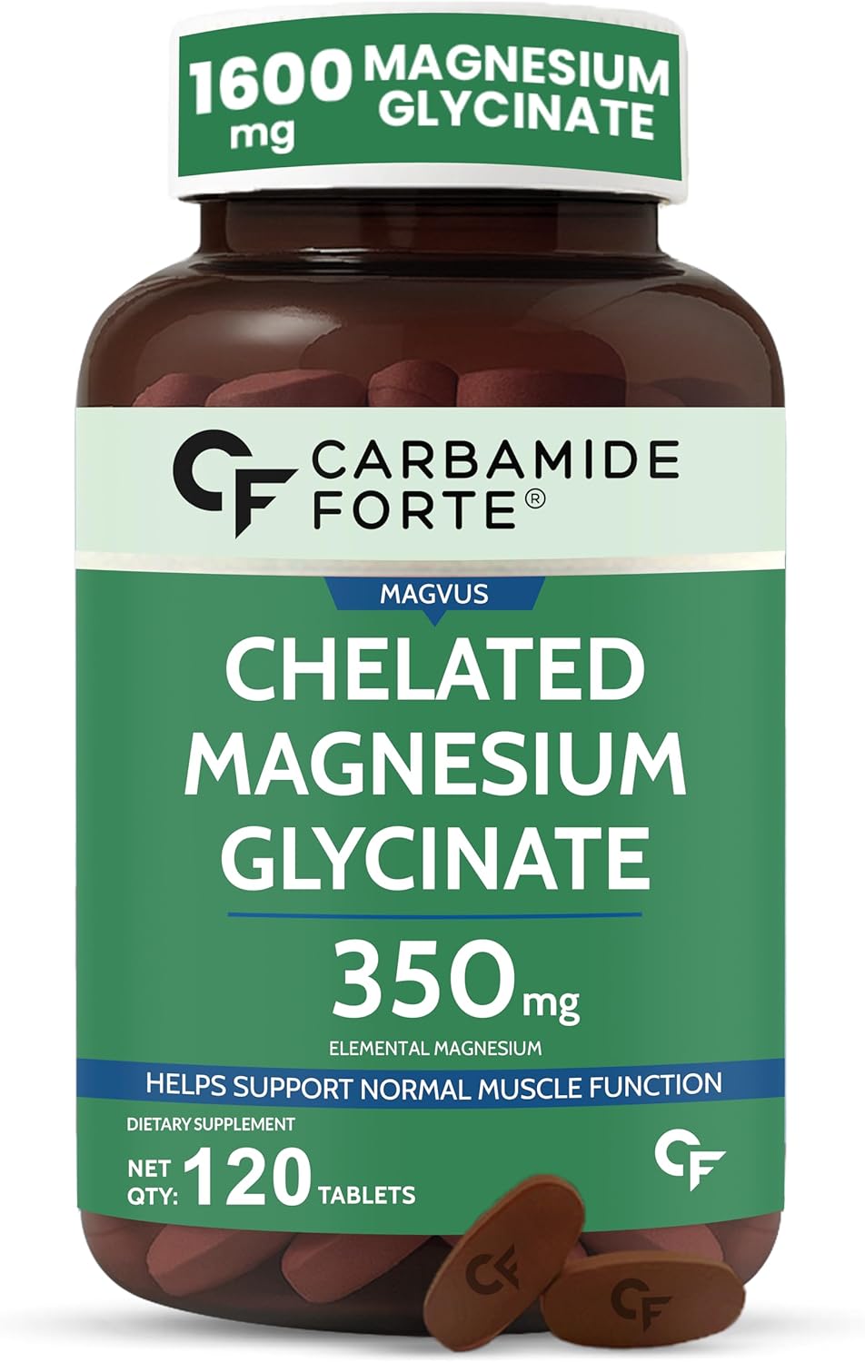 Chelated Magnesium Glycinate 1600 mg (350 mg Elemental) – Muscle & Sleep Support