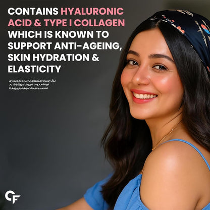 Marine Collagen Peptides Tablets 3000 mg with Hyaluronic Acid – Skin, Hair & Nails Support.