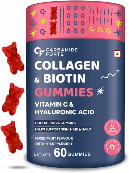 Collagen Biotin Gummies – Skin Glow, Hair Growth & Beauty Support