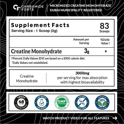 Micronized Creatine Monohydrate Powder – Strength, Energy & Lean Muscle Support