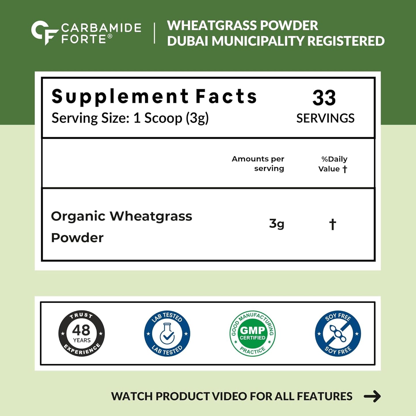 Organic Wheatgrass Powder – Daily Greens & Plant-Based Nutrition Support