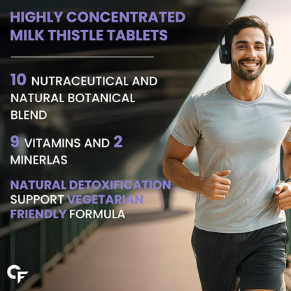 Liver Support Supplement with Milk Thistle 800 mg – Detox & Daily Liver Care