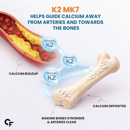 Vitamin D3 + K2 (MK7) Supplement – Bone & Calcium Absorption Support