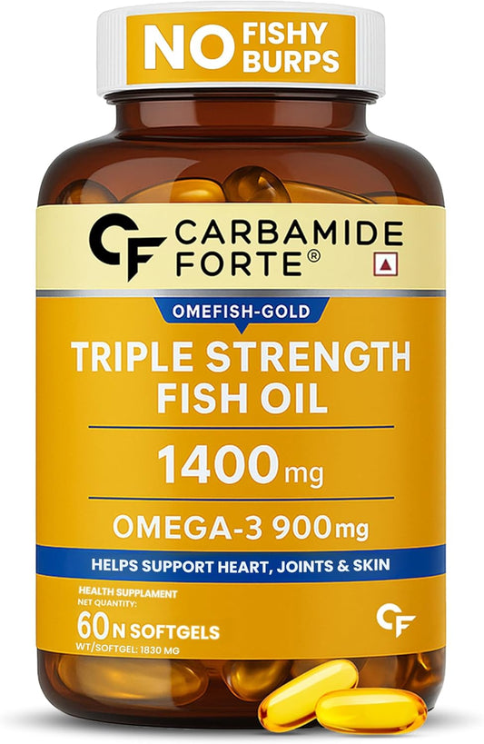 Omega 3 Fish Oil Capsules – Triple Strength EPA & DHA Support