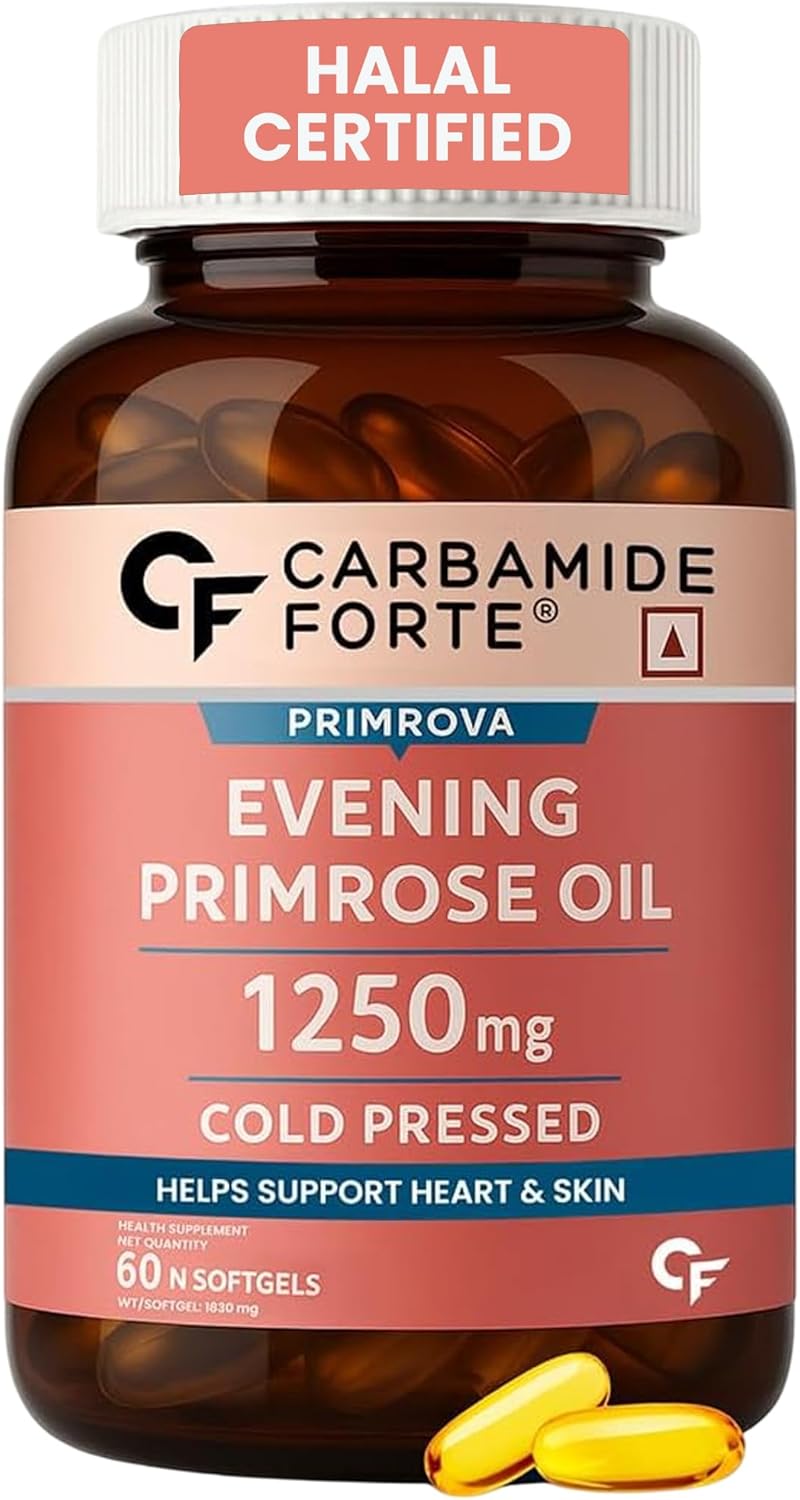 Evening Primrose Oil 1250 mg with 10% GLA – Hormone & Skin Support