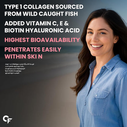 Carbamide Forte Marine Collagen Powder for Skin| Marine Collagen Supplements for Women & Men | Collagen Marine Supplements for Skin & Bone Health Support - Hydrolyzed Marine Collagen Peptides - 200g