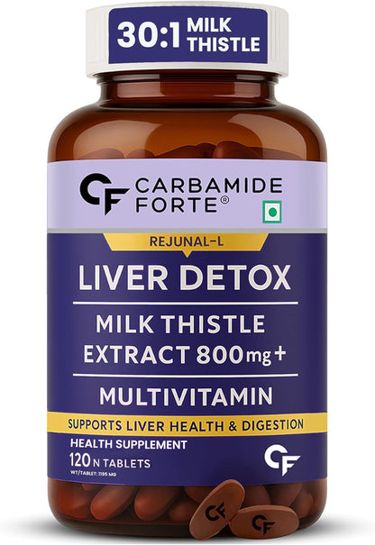 Liver Support Supplement with Milk Thistle 800 mg – Detox & Daily Liver Care