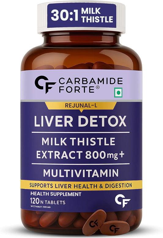 Liver Support Supplement with Milk Thistle 800 mg – Detox & Daily Liver Care