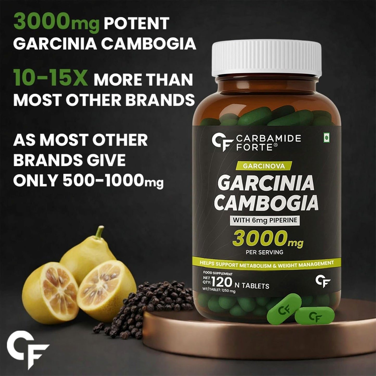 Garcinia Cambogia 3000mg – Weight Management & Fat Metabolism Support