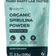 Organic Spirulina Powder – Plant-Based Protein & Superfood Support