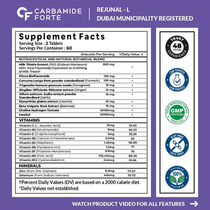 Liver Support Supplement with Milk Thistle 800 mg – Detox & Daily Liver Care