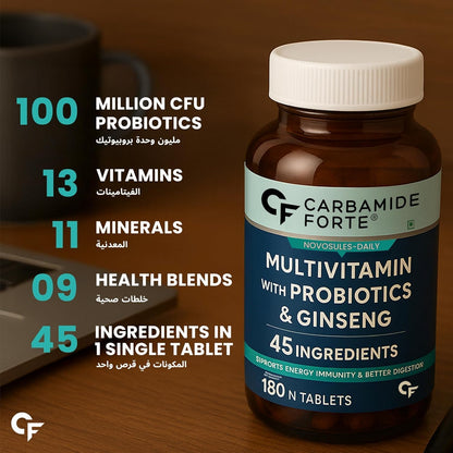 Multivitamin with Probiotics & Ginseng – Complete Daily Nutrition Support