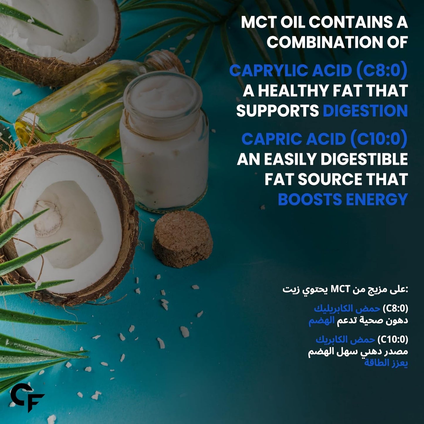 Pure MCT Oil C8 & C10 from Coconut Source – Keto & Daily Energy Support