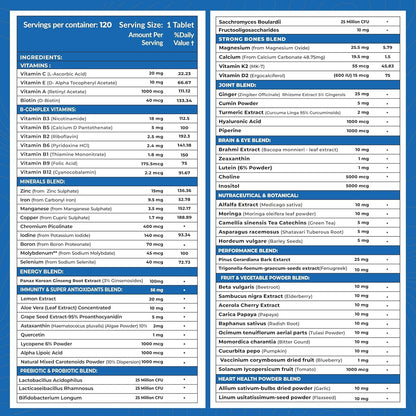 Multivitamin for Men with Probiotics & Ginseng – Complete Daily Nutrition Support