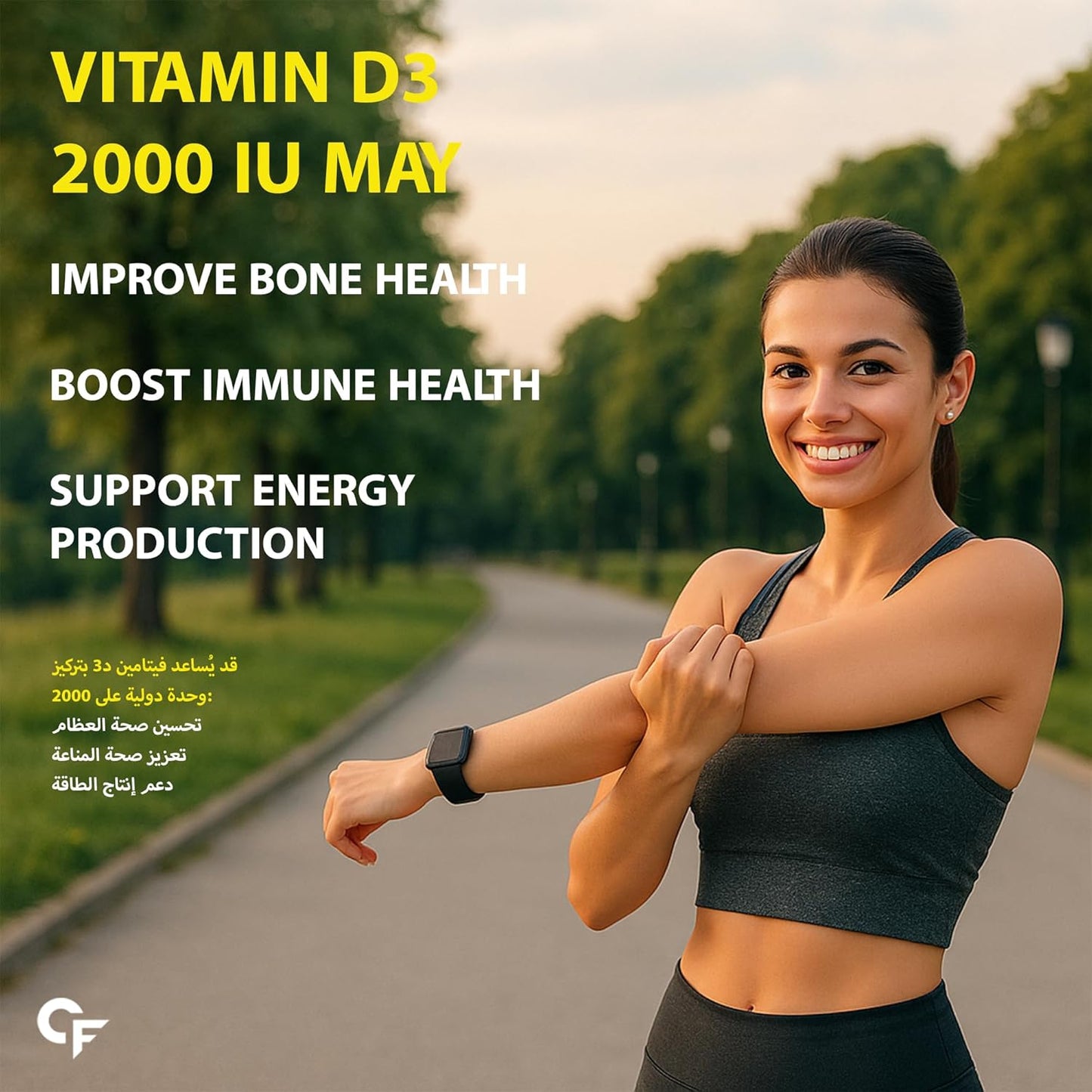 Vitamin D3 2000 IU (Cholecalciferol) – Bone & Immune Support