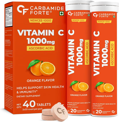Vitamin C Effervescent Tablets 1000 mg – Immunity & Skin Support