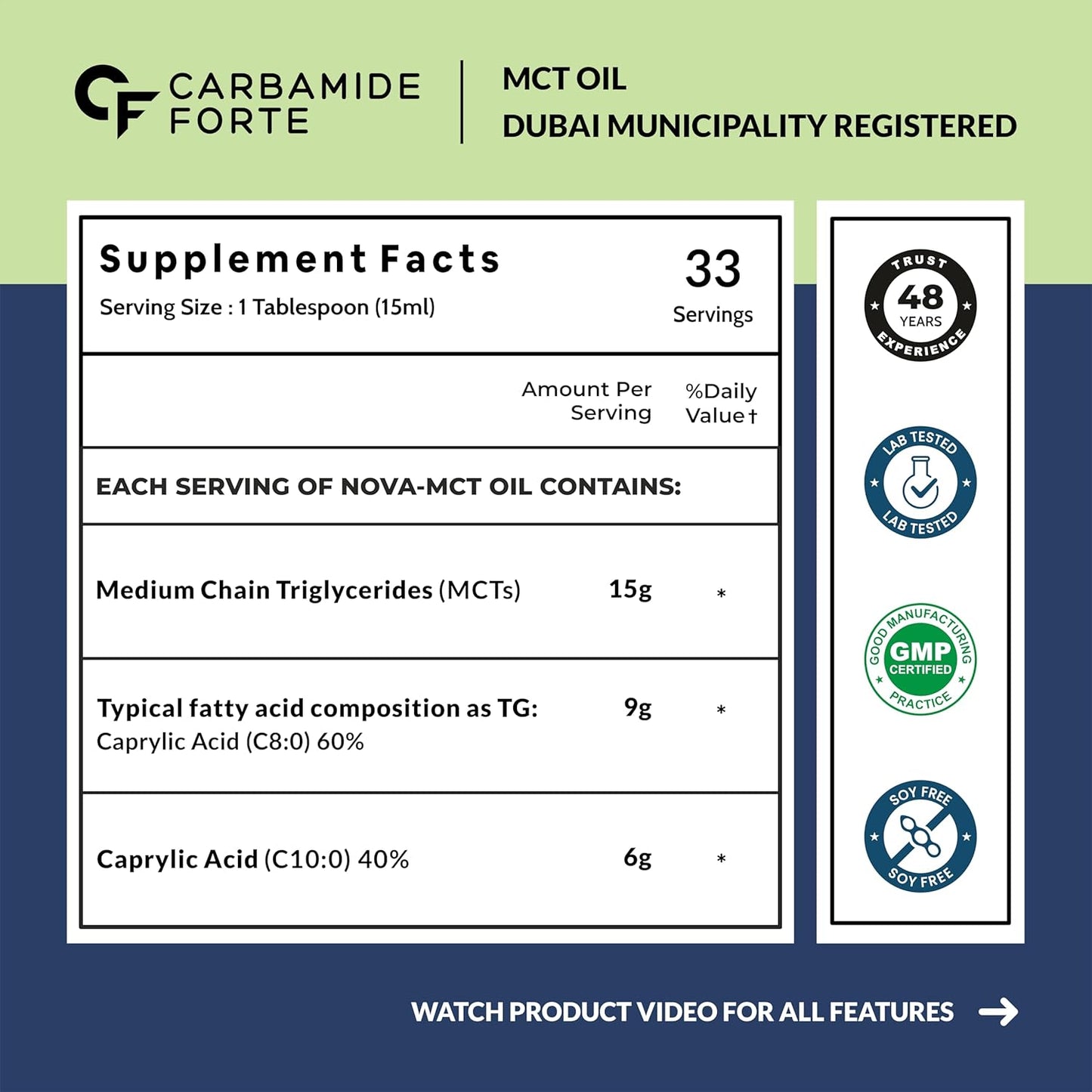 Pure MCT Oil C8 & C10 from Coconut Source – Keto & Daily Energy Support