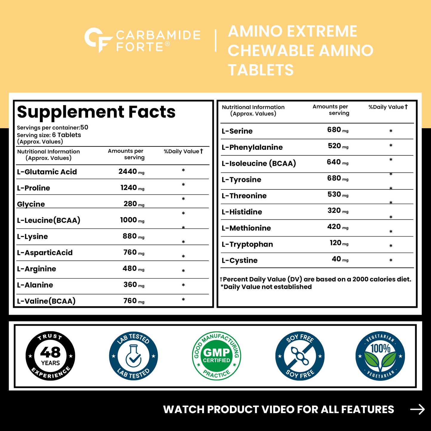 Amino Extreme Chewable – 12g Protein Per Serving | Supports Muscle Growth, Recovery & Strength | Delicious Chocolate Flavor