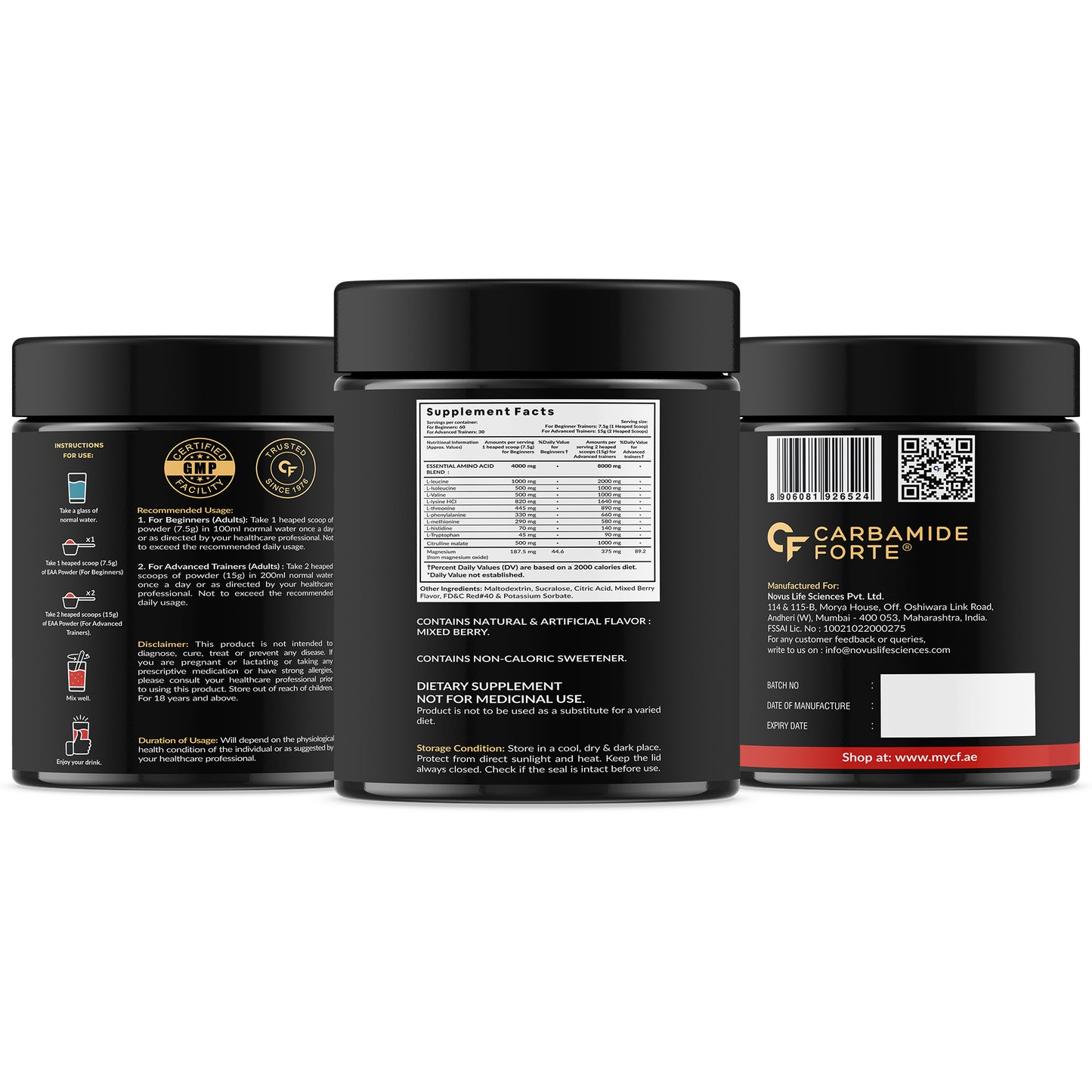 EAA AMINO POWDER MIXED BERRY 450g