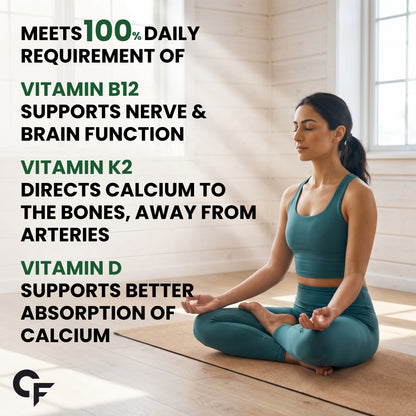 Carbamide Forte Calcium Citrate & Vitamin D3 Tablets | Calcium Magnesium Zinc - Bone Health & Joint Support - 120 Tablets