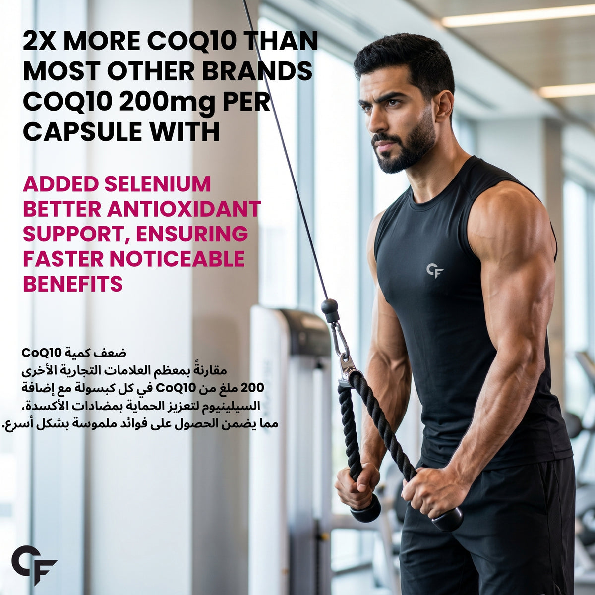 Carbamide Forte Coenzyme Q10 200mg supplement with Piperine 5mg | CoQ10 Helps Maintain Heart Health & Cellular Energy – 60 Capsules