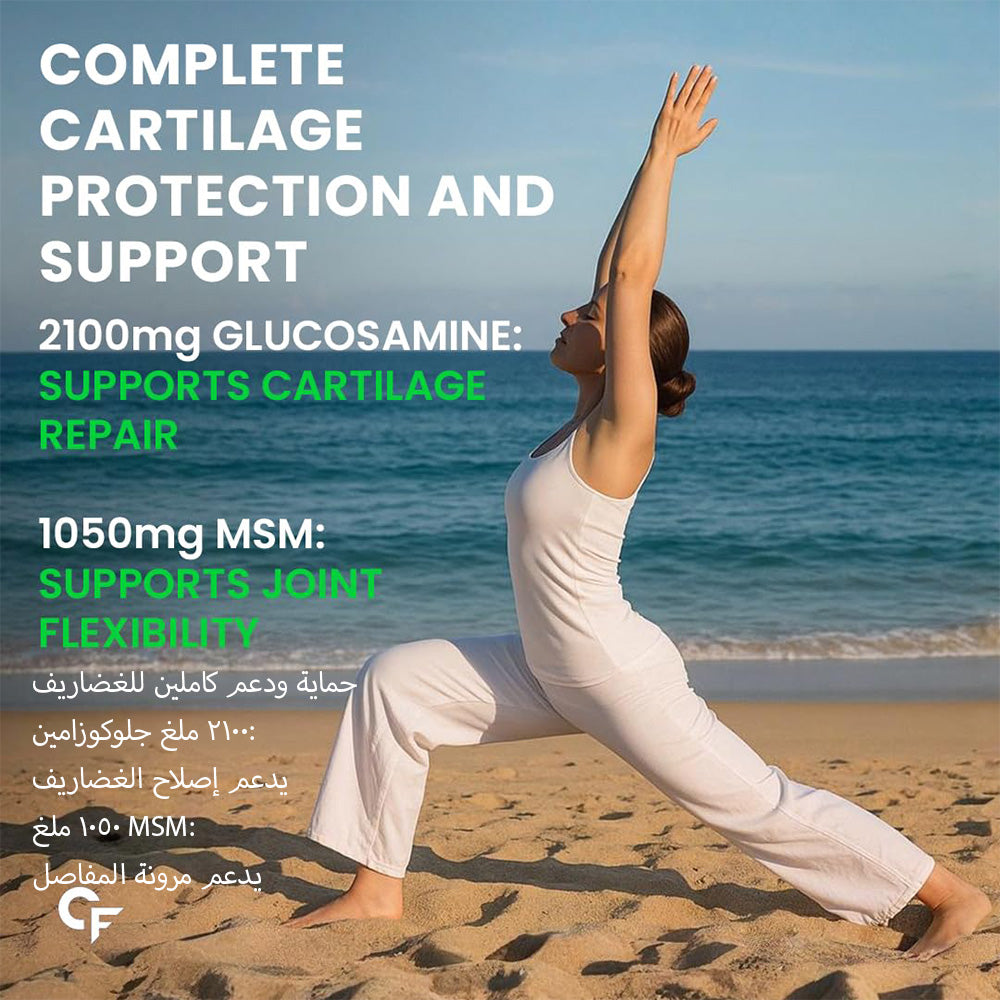 Glucosamine Chondroitin MSM 3900 mg with Boswellia – Joint Support Formula