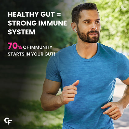 Carbamide Forte Probiotics Supplement 30 Billion CFU for Women & Men | Probiotics for Gut Health Supplements | Support Digestion & Immunity | Gut Health Probiotics – 60 Veg Capsules