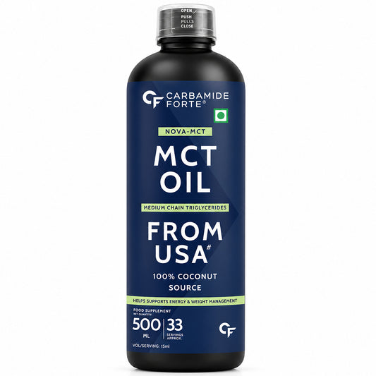 Carbamide Forte Pure MCT Oil C8 From USA - 16Oz | 100% Coconut Source | Keto & Paleo Friendly