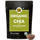 5:15PM Certified Organic Chia Seeds 200gm | Organic Raw Unroasted Black Chia Seeds for eating with Omega 3 and Fibers