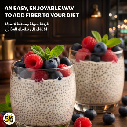 5:15PM Certified Organic Chia Seeds 200gm | Organic Raw Unroasted Black Chia Seeds for eating with Omega 3 and Fibers