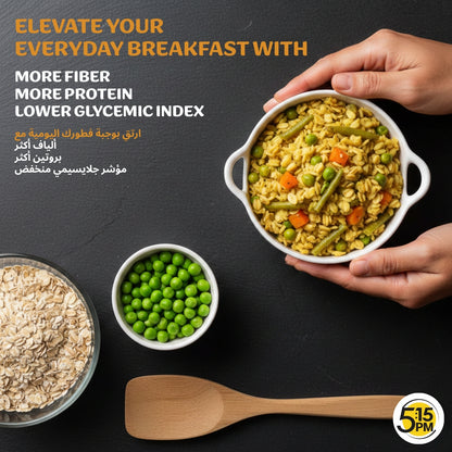 5:15PM Rolled Oats 500g | Rolled Oats Gluten Free for Weight Management | Healthy Cereal Breakfast | 100% Natural Wholegrain | Rich in Beta Glucans – 500g