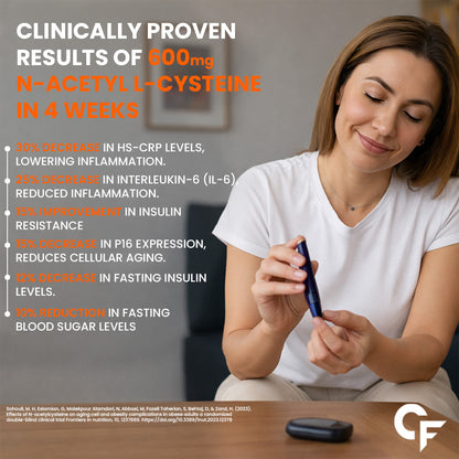 N-Acetyl L-Cysteine (NAC) 600 mg with Vitamin C – Antioxidant Support