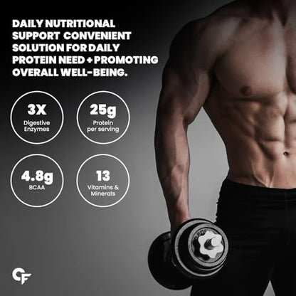 Carbamide Forte Plant Protein Powder - Plant Based Pea c with Multivitamin, Minerals, Superfoods, Digestive Enzymes - Belgian Chocolate Flavour - 1Kg